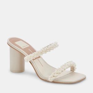 Dolce Vita Barrit Pearl Heels Vanilla. Size 6. Worn 3 times.